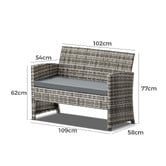Hoxton Room 4 Seater Matteo Outdoor Lounge Set