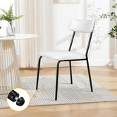 Hoxton Room Sierra Teddy Velvet Dining Chairs