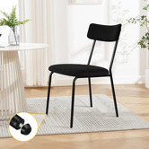 Hoxton Room Sierra Teddy Velvet Dining Chairs