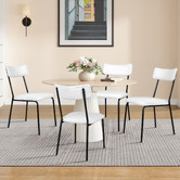 Hoxton Room Sierra Teddy Velvet Dining Chairs