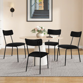 Hoxton Room Sierra Teddy Velvet Dining Chairs