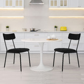Hoxton Room Sierra Teddy Velvet Dining Chairs