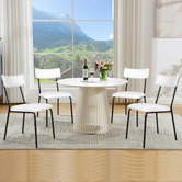 Hoxton Room Sierra Teddy Velvet Dining Chairs
