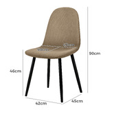 Hoxton Room Vista Corduroy Dining Chairs