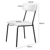 Hoxton Room Sierra Teddy Velvet Dining Chairs