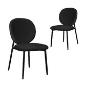 Hoxton Room Dorado Teddy Velvet Dining Chairs