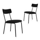 Hoxton Room Sierra Teddy Velvet Dining Chairs