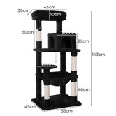 Hoxton Room 143cm Fir Wood Cat Scratching Tree