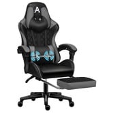 Hoxton Room Sova Faux Leather Gaming Chair with Lumbar Massage