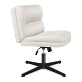Hoxton Room 2 Piece Gregorie Velvet Office Chair &amp; Ottoman Set