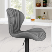 Hoxton Room Grey Deston Adjustable Bar Stools