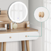 Hoxton Room 2 Piece Carina Dressing Table &amp; Stool Set