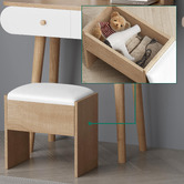 Hoxton Room 2 Piece Carina Dressing Table &amp; Stool Set
