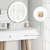 Hoxton Room 2 Piece Carina Dressing Table &amp; Stool Set