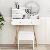 Hoxton Room 2 Piece Carina Dressing Table &amp; Stool Set