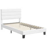 Hoxton Room White Preston Boucle Bed Frame