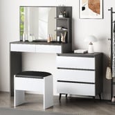 Hoxton Room 2 Piece Ophelia Dressing Table &amp; Stool Set