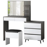 Hoxton Room 2 Piece Ophelia Dressing Table &amp; Stool Set