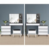 Hoxton Room 2 Piece Ophelia Dressing Table &amp; Stool Set