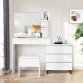 Hoxton Room 2 Piece Ophelia Dressing Table &amp; Stool Set