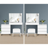 Hoxton Room 2 Piece Ophelia Dressing Table &amp; Stool Set