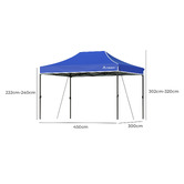 Hoxton Room 4.5 x 3m Mohan Outdoor Pop-Up Gazebo
