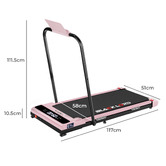 Hoxton Room Linton Electric Walking Pad with Handrail