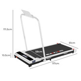 Hoxton Room Linton Electric Walking Pad with Handrail