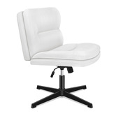 Hoxton Room 2 Piece Gregorie Faux Leather Office Chair &amp; Ottoman Set