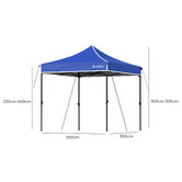 Hoxton Room 3 x 3m Sharma Outdoor Pop-Up Gazebo