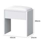 Hoxton Room 2 Piece Sienna LED Dressing Table &amp; Stool Set