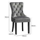 Hoxton Room Dewin Tufted Velvet Dining Chairs