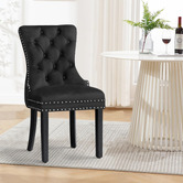 Hoxton Room Dewin Tufted Velvet Dining Chairs