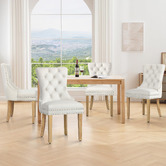 Hoxton Room Dewin Tufted Velvet Dining Chairs
