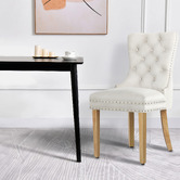 Hoxton Room Dewin Tufted Velvet Dining Chairs
