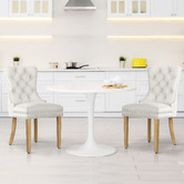 Hoxton Room Dewin Tufted Velvet Dining Chairs