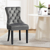 Hoxton Room Dewin Tufted Velvet Dining Chairs
