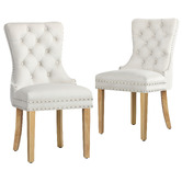 Hoxton Room Dewin Tufted Velvet Dining Chairs