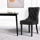 Hoxton Room Dewin Tufted Velvet Dining Chairs