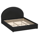 Hoxton Room Kenyatta Faux Leather Gas Lift Storage Bed