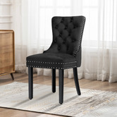 Hoxton Room Dewin Tufted Velvet Dining Chairs