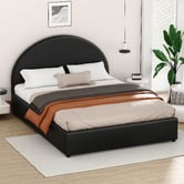 Hoxton Room Kenyatta Faux Leather Gas Lift Storage Bed