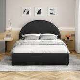 Hoxton Room Kenyatta Faux Leather Gas Lift Storage Bed
