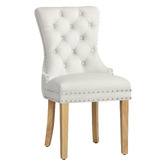 Hoxton Room Dewin Tufted Velvet Dining Chairs