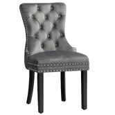 Hoxton Room Dewin Tufted Velvet Dining Chairs