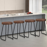 Hoxton Room 65cm Viggo Elm Wood Barstools