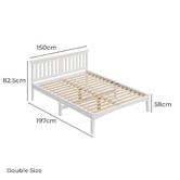 Hoxton Room Lunox Pine Wood Bed Frame