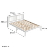 Hoxton Room Lunox Pine Wood Bed Frame