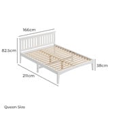 Hoxton Room Lunox Pine Wood Bed Frame