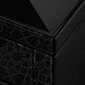 Hoxton Room Allia 3 Drawer Mirrored Bedside Table